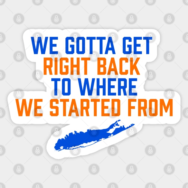 Islanders Right Back Sticker by Selinerd